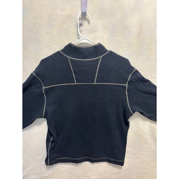 Cutter & Buck Navy Half-Zip Sweater S/P Made In India - Picture 9 of 11